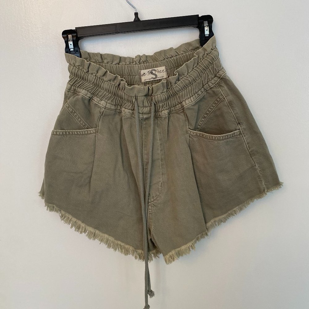 Free people olive green Shorts Size S!